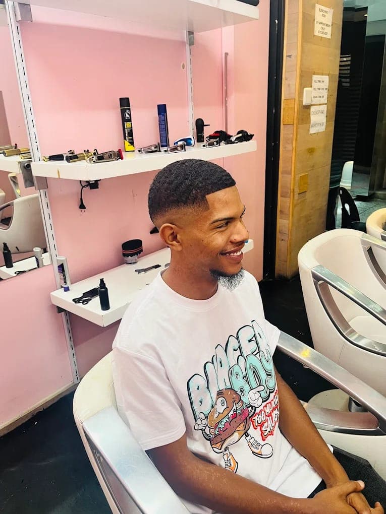 Barber at work image in the story section